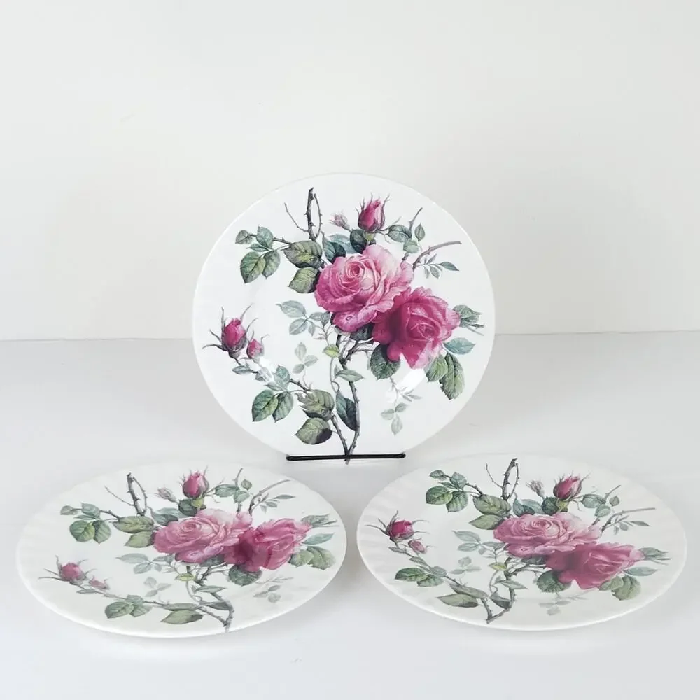 Vtg Roy Kirkham English Rose Salad Plate 8